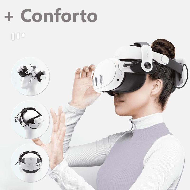 Bobovr M3 Pro para Meta Quest 3 Halo Strap Bateria Conforto - BOBO